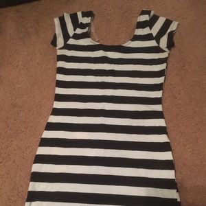 Striped mini dress